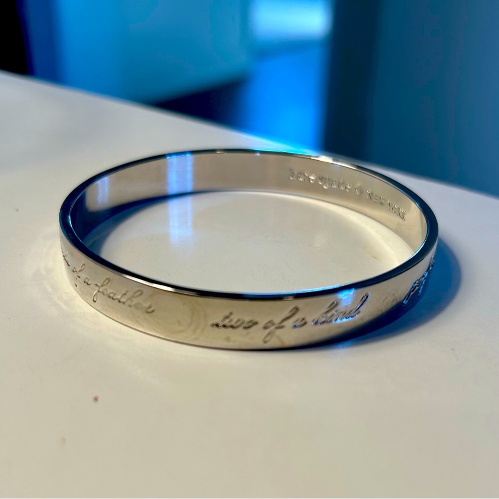 Kate Spade Best Friend Silver Bracelet Bangle